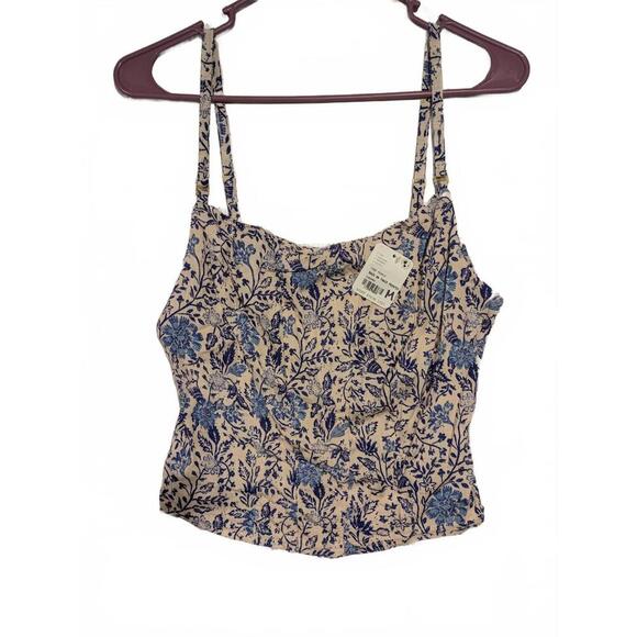 Free People Back on Track Printed Crop Top - Size M - Picture 1 of 8
